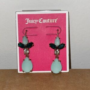 Juicy Couture rhinestone drop earrings